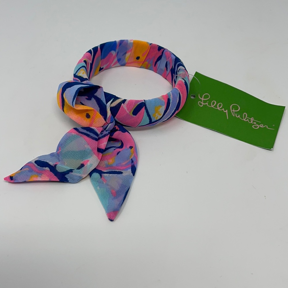Lilly Pulitzer Fabric Wrapped Bangle Boho Bateau